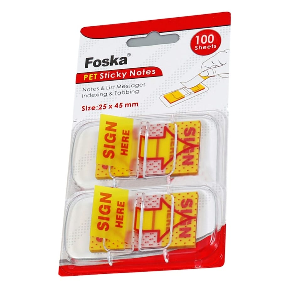 image 1 of Pack of 100 "Sign Here" Sticky Index