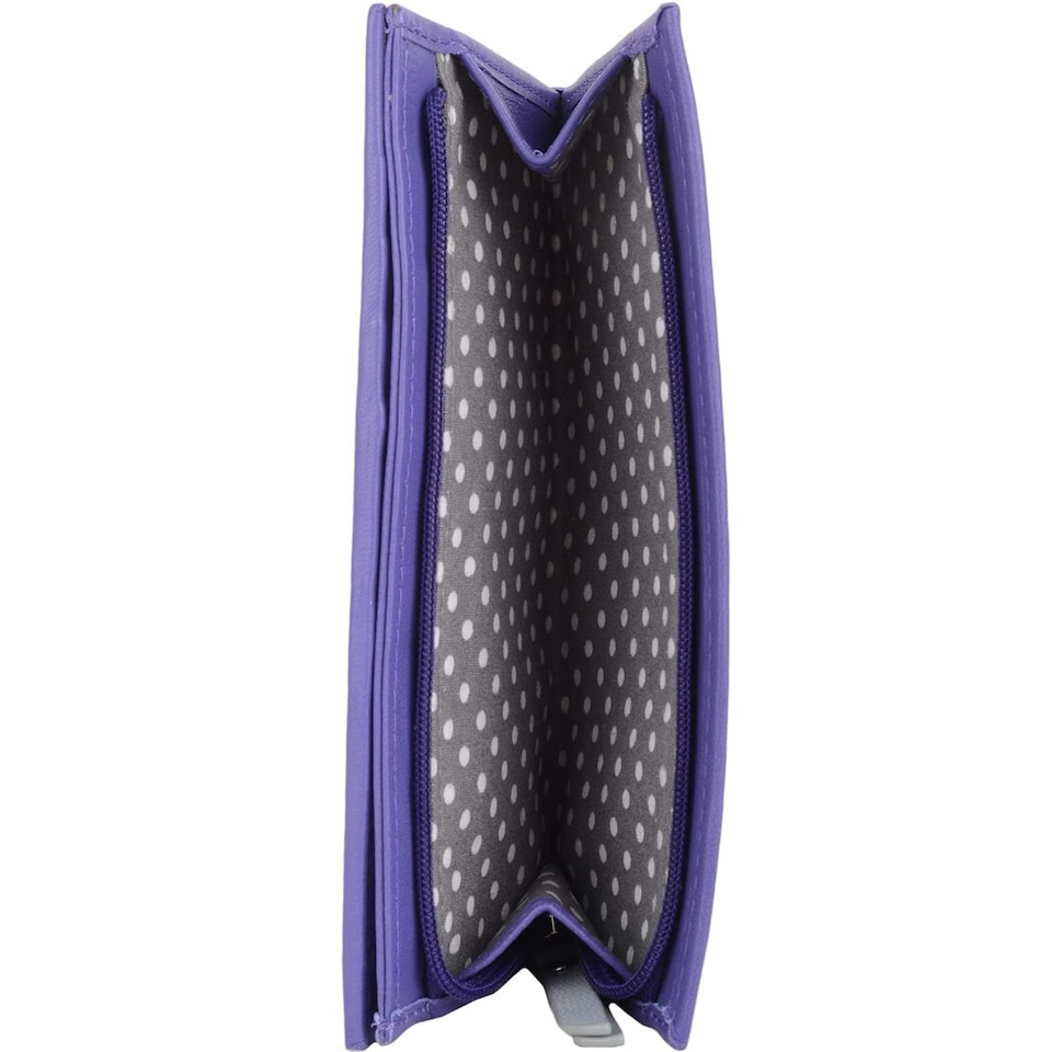 image 1 of Genuine Soft Leather Bi-Fold RFID Protected Multi-Colour Purse Purple | Violet