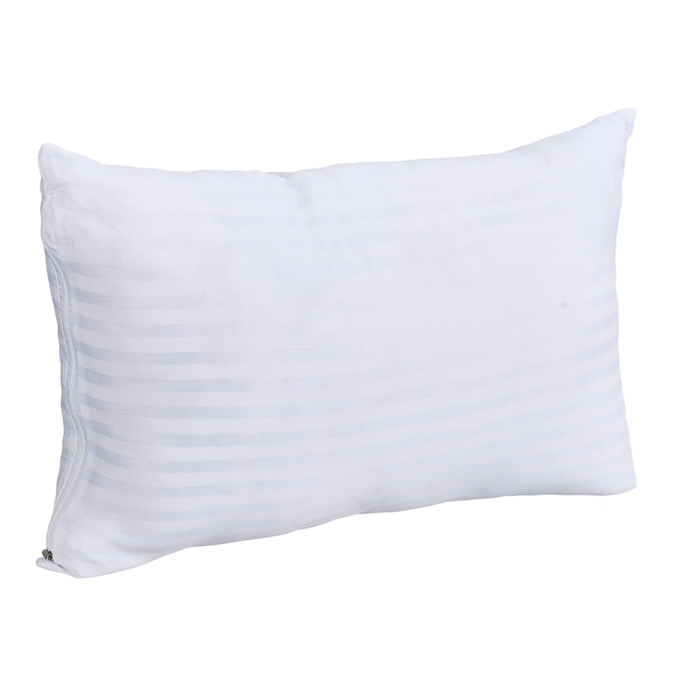 image 1 of Living and Home Striped Patterned Pillow Insert, 1 Pcs, 30x50cm | White