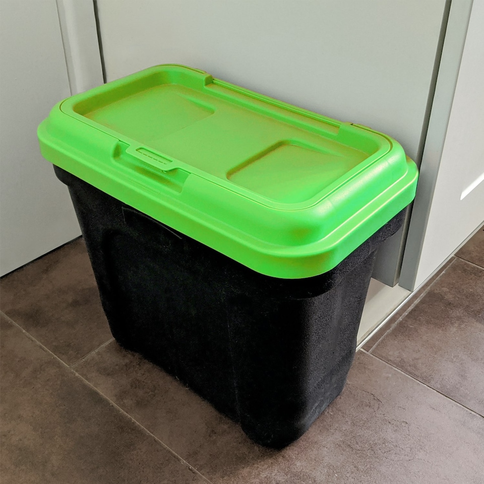 image 1 of KCT 15L Green Pet Food Storage Container | Green | Black