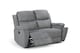 image 1 of Chenille Fabric Dark Grey 2 Seater Manual Recliner Sofa VISCONTI