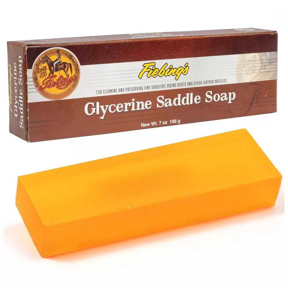 image 1 of Fiebing's Glycerine Soap Bars - Pure Leather Cleaner 7oz | Clear