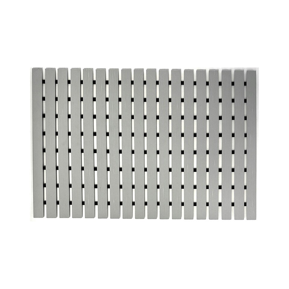 Non-Slip Shower Mat / Door Mat Vertical - 43cm x 64cm Grey