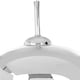 image 4 of Interiors by Premier Osborn Chrome and White Inside Pendant Light
