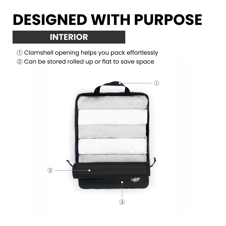 image 1 of CabinZero Ultralight Packing Cube (Large), Lightweight Travel Organizer | Green | GEORGIAN KHAKI