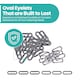 image 6 of 25mm Oval Shaped Brass Eyelet& Washer Metal Grommet Kit for DIY- 50pcs