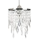 image 2 of Modern Waterfall Design Pendant Shade with Clear Acrylic Droplets and Beads | Clear