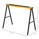 image 3 of HOMCOM Set Of 2 Folding Saw Horses Steel Frame w/ Anti-Slip Platform Handle DIY