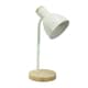 image 3 of ValueLights Woody White Metal Dome Shade Wooden Base Desk Task Adjustable Table Lamp