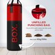image 6 of SPORTNOW Unfilled Punch Bag with Boxing Gloves and Wall Mounted Bracket Red