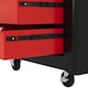 image 8 of HOMCOM Steel 5-Drawer Tool Storage Cabinet Lockable with Wheels Handle 2 Keys Garage Equipment Trolley Home Work DIY Workshop Chest Red | Red | Black | 1