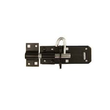 Securit Padlock Bolt - Black - 150mm