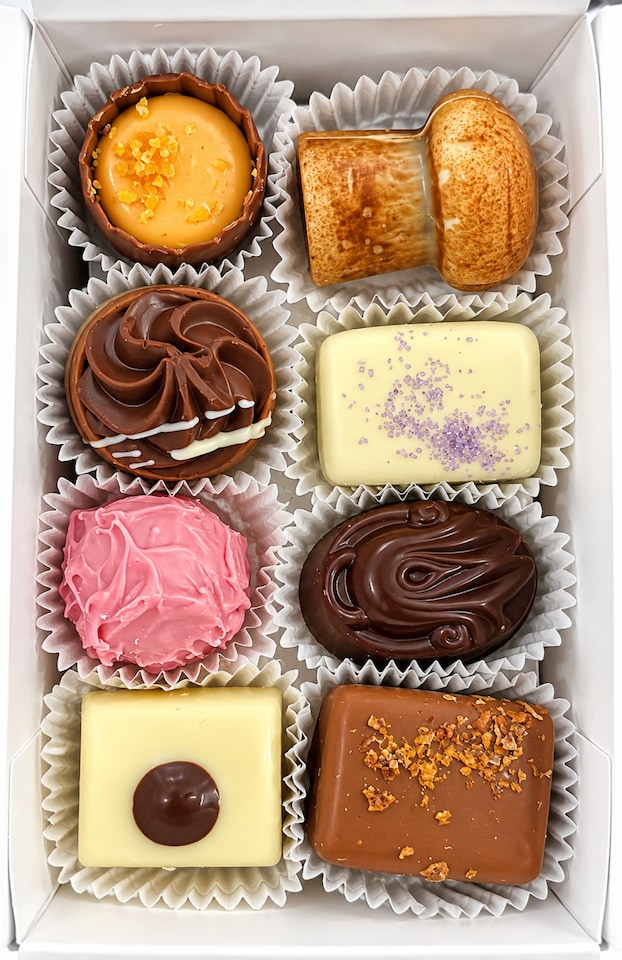 image 1 of The Chocolate Source Assorted Belgian Chocolates gift box 200g