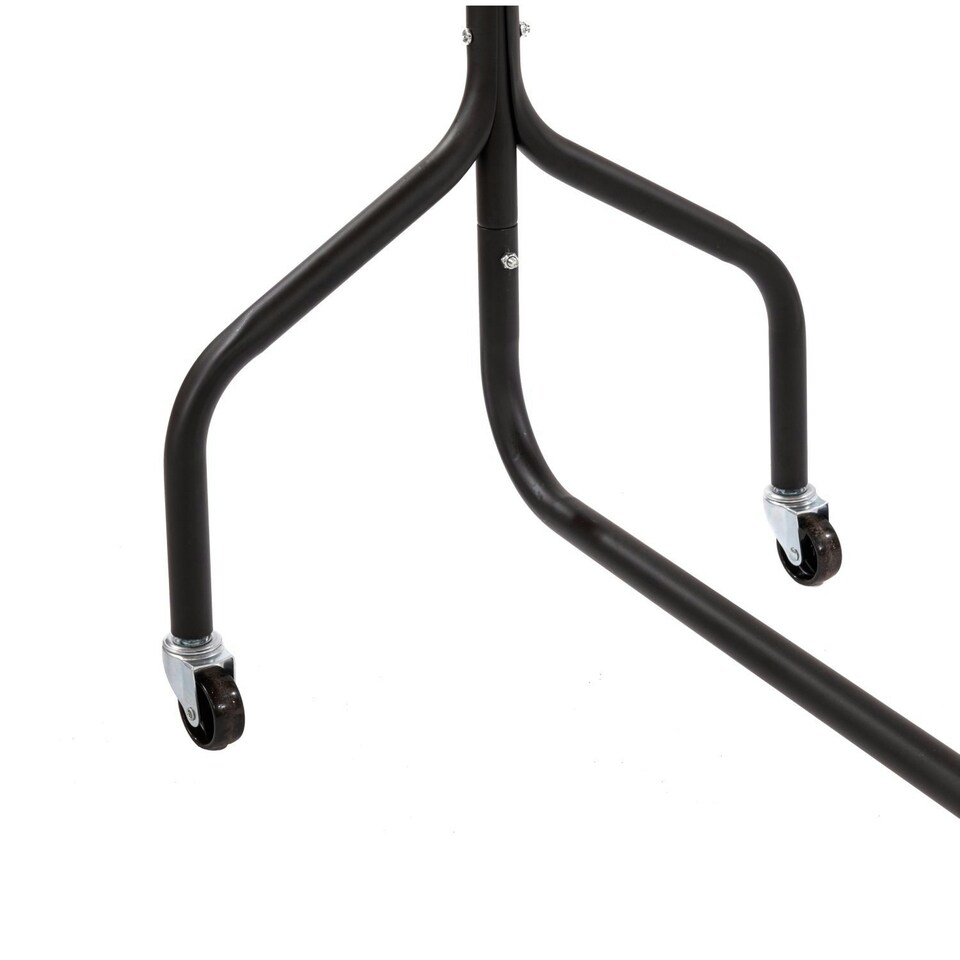 image 1 of Oypla 4ft Garment Clothes Rail Super Heavy Duty All Metal Black Black | One Size