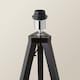 image 4 of ValueLights Modern Black Wood Tripod Floor Lamp Base | Black