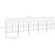 image 7 of Outsunny 5PCs Decorative Garden Fencing 32in x 10ft Metal Border Edging