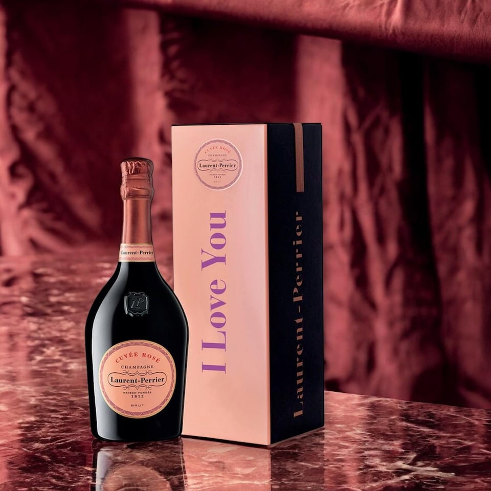 image 1 of Laurent Perrier Rose I Love You Tin Champagne 75cl
