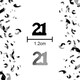 image 5 of 4 x 14g Black 21st Birthday Confetti