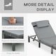 image 5 of Outsunny Garden Rattan Furniture Recliner Lounger Sun Reclining Daybed Patio