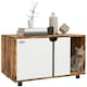 image 6 of PawHut Hidden Cat Litter Box Furniture w/ Sand Drain Pad - Rustic Brown