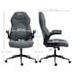 image 7 of Vinsetto High-Back Home Office Chair w/ Flip Up Armrests Swivel Seat Dark Grey