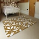 image 3 of White Leaves (Rug) Cream | XL: 160x230cm
