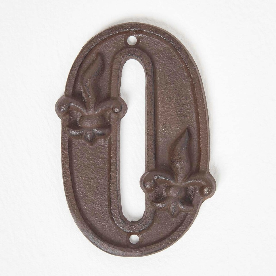 image 1 of Homescapes Cast Iron House number, 0