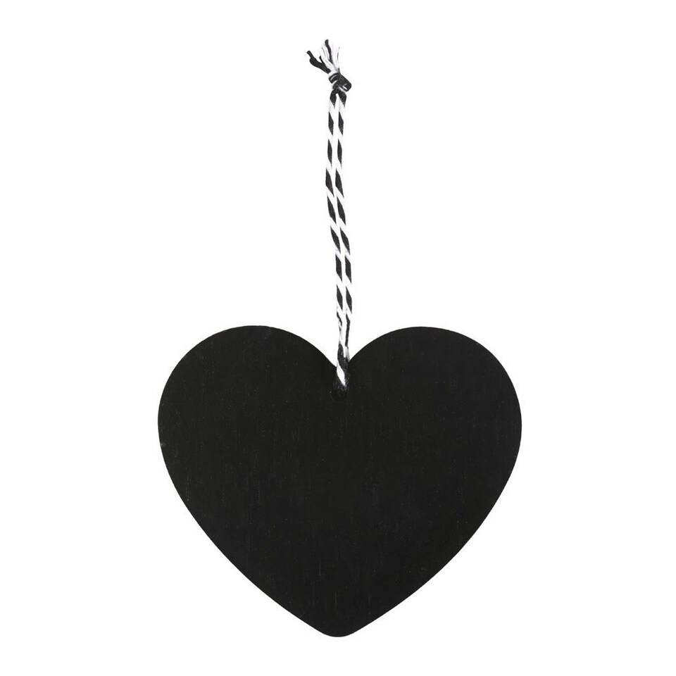 image 1 of Something Different Baby Bat Heart Hanging Sign - Black/White - One Size