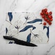 image 2 of White Flowers Glass Chopping Board | Multi