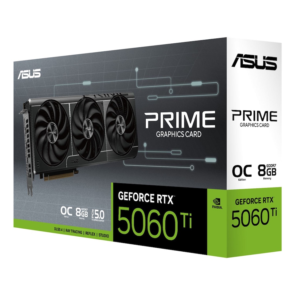 ASUS GeForce RTX 5060 Ti PRIME 8GB OC Gaming Graphics Card - Tesco