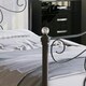 image 5 of Vida Designs Chicago 5ft King Size Metal Frame Crystal Finials, Black, 150 x 200cm