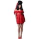 image 2 of Beetlejuice Womens/Ladies Lydia Deetz Bride Costume Set - Red - 4 UK - 6 UK | Multi | One Size