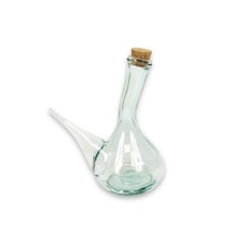 Verano Spanish Ceramics Recycled Glass Spanish Porron Decanter w/ Cork - 500ml 17x21cm