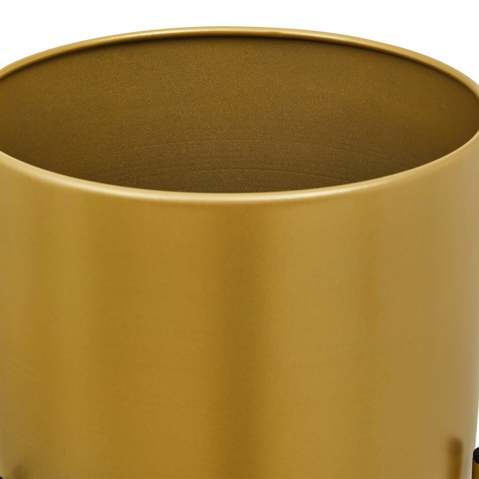 image 1 of Avento Small Gold Finish Floor Planter Gold