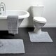 image 4 of Heavyweight Reversible Pedestal Toilet Mat - Charcoal Grey
