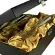 image 2 of Pol Roger Brut Reserve Champagne and Flutes in Wooden Hinged Presentation Box 75cl 12.5% abv
