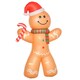 image 6 of HOMCOM 8ft Christmas Inflatable Gingerbread Man Lighted Indoor Outdoor Décor