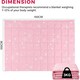 image 2 of Weighted Blanket Fluffy Quilted Pocket Throw with Non-Toxic Glass Beads Insomnia - Star Theme (Pastel Pink) | Multi