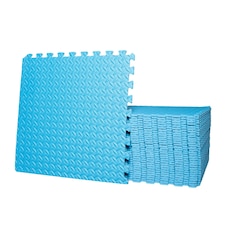Samuel Alexander Blue EVA Foam Floor Protective Floor Tiles / Mats 60x60cm Each
