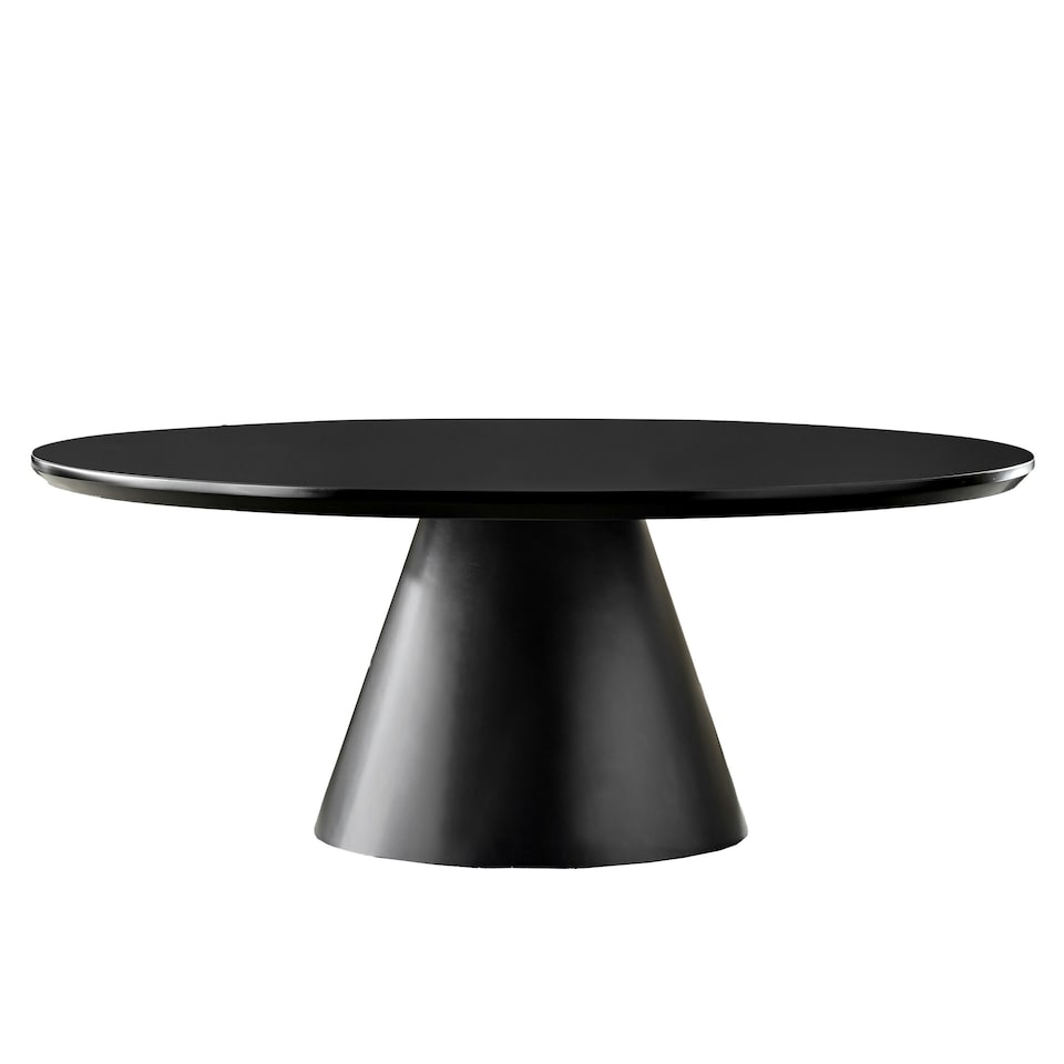image 1 of Furniturebox Palma Round Black Coffee Table
