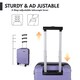 image 6 of ABS Cabin Luggage 45×36×20 Lightweight Carry-On with TSA Lock | Purple | French Lilac | Cabin Bag