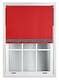 image 3 of FURNISHED Thermal Blackout Roller Blinds with Glitter Edge - (W)45cm x (L)210cm | Red | Red | (W) 45cm x (L) 210cm