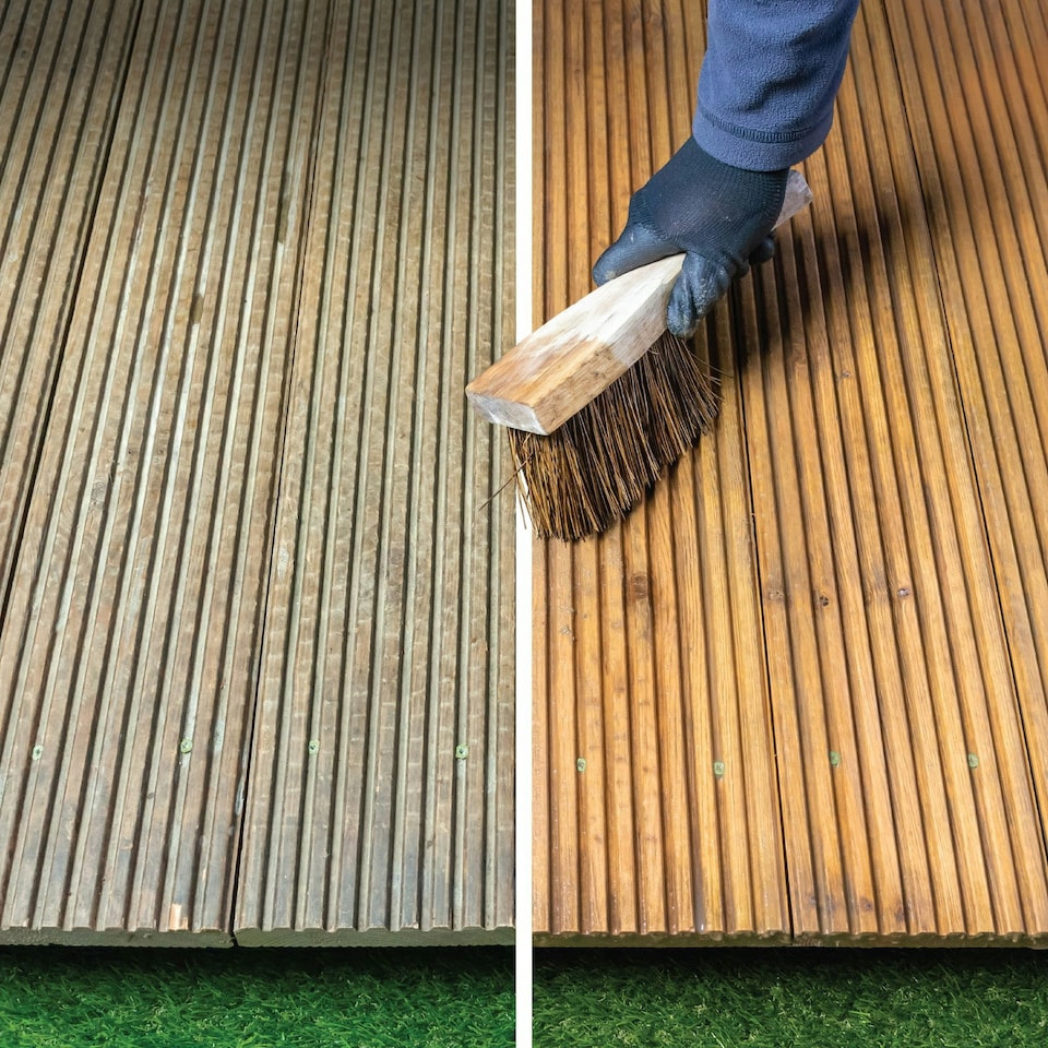 image 1 of Roxil Wood Scrub Gel - 3L - Oxalic Acid-Based Wood Cleaner Reviver for Decking & Furniture