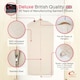 image 2 of 3 x Deluxe 100% Natural Zipped Cotton Dress Cover (Approx. 129 x 57 cms) Cream