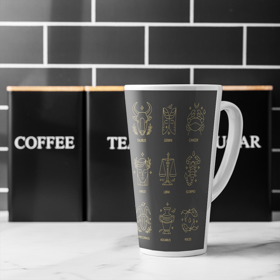 image 1 of Zodiac Sign Set Dining Latte Mug