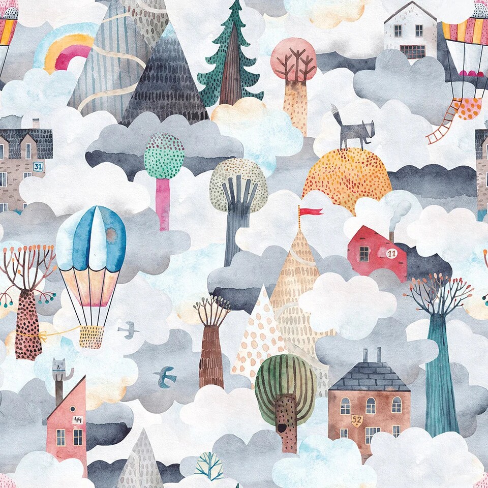 image 1 of Another World Wallpaper in Multicoloured | Multi | Multicoloured