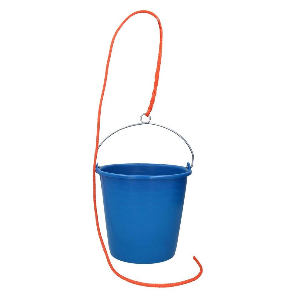 image 1 of High Grade Semi-flexible Plastic Bucket 10L with Spliced 1.5m Rope Boat Yacht