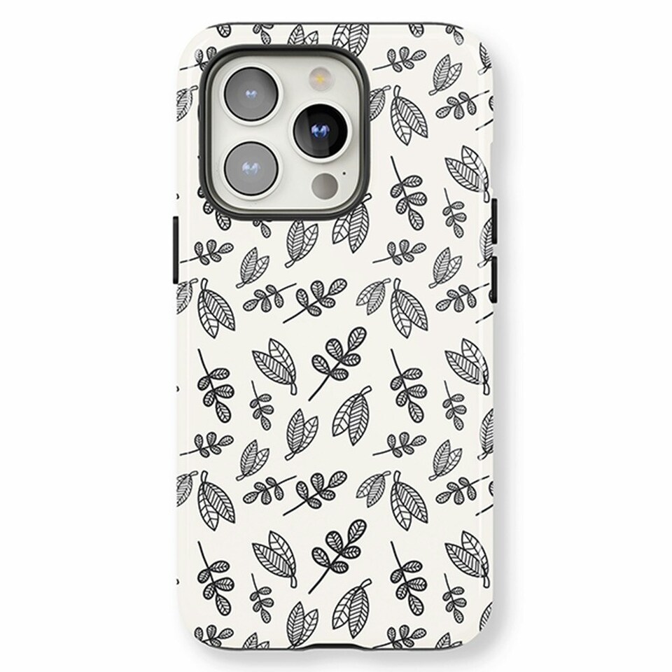 image 1 of Mono Leaves Phone Case | Black | iPhone 14
Slim | iPhone 14
Slim