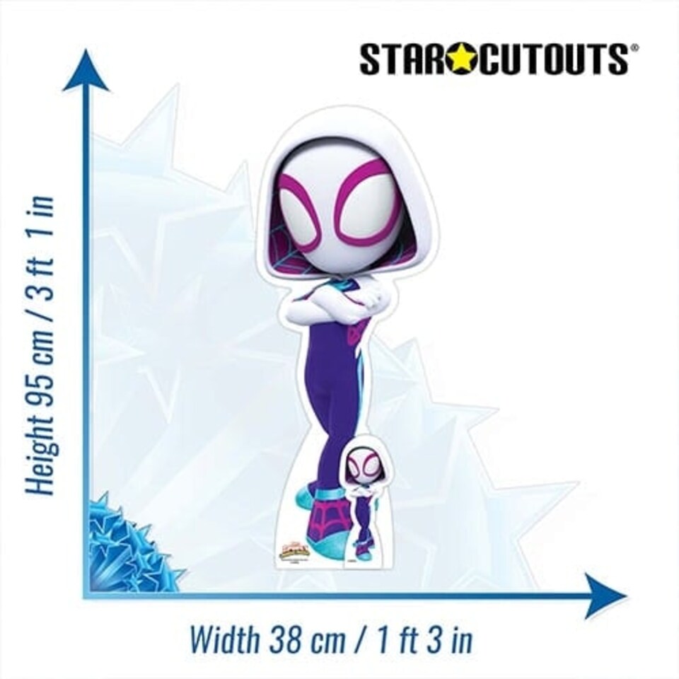 image 1 of Ghost Spider - Spidey and His Amazing Friends Marvel Disney Star Mini Cardboard Cutout 95cm