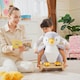 image 8 of HOMCOM Animal Baby Rocking Horse Penguin Plush Musical Button w/32 Songs Wood